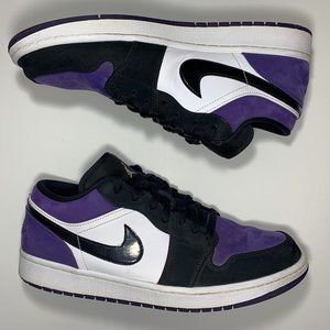 Air Jordan 1s Low - Court Purple and Black